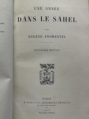 Image du vendeur pour Une anne dans le Sahel mis en vente par LIBRAIRIE GIL-ARTGIL SARL