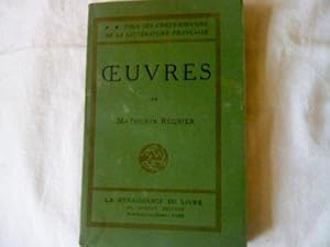 Imagen del vendedor de oeuvres de mathurin regnier la renaissance du livre a la venta por JLG_livres anciens et modernes