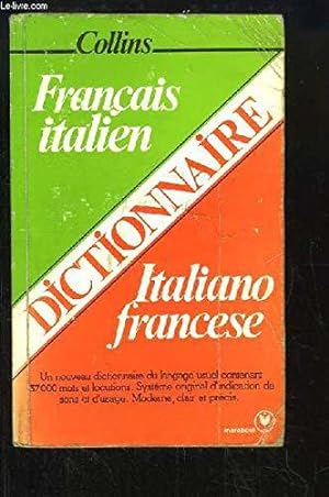 Bild des Verkufers fr Dictionnaire collins franais-italien, italien-franais zum Verkauf von JLG_livres anciens et modernes