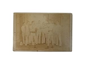 Cabinet Card of ?Regimental Boxing in India
