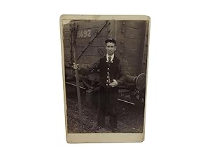 Cabinet Card of an Unidentified Railway Worker