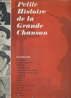 1 DISQUE AUDIO 33 TOURS - PETITE HISTOIRE DE LA GRANDE CHANSON - LES ANNEES FOLLES - Nuits de Chi...