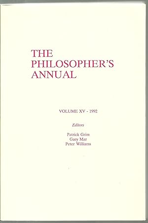 Image du vendeur pour The Philosopher's Annual - 3 Volumes Bundle set mis en vente par Sabra Books