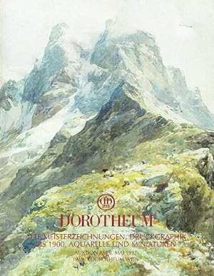 Bild des Verkufers fr Dorotheum May 1997 Old Master Prints, Drawings, Watercolours & Miniatures zum Verkauf von thecatalogstarcom Ltd