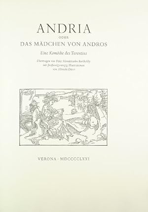 Bild des Verkufers fr Andria oder Das Mdchen von Andros. bertragen von Felix Mendelssohn-Bartholdy. zum Verkauf von Versandantiquariat Wolfgang Friebes