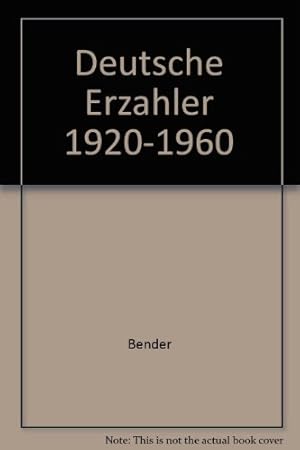 Seller image for Deutsche Erzhler 1920-1960 Bibliothek Nr. 8044(5) for sale by Kepler-Buchversand Huong Bach