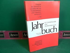 Bild des Verkufers fr Jahrbuch fr Landeskunde von Niedersterreich - Neue Folge 62, 1. Teil. Festgabe des Vereines fr Landeskunde von Niedersterreich zum Ostarrichi-Millenium. zum Verkauf von Antiquariat Deinbacher