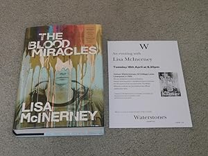 Seller image for THE BLOOD MIRACLES: SIGNED UK FIRST EDITION HARDCOVER & EVENT FLYER for sale by Books for Collectors