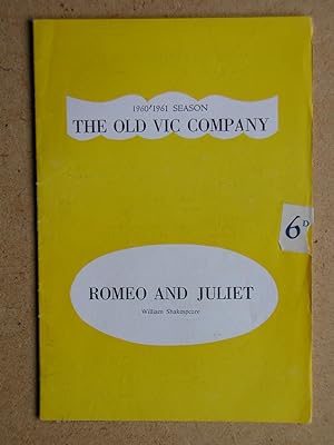 Romeo and Juliet By William Shakespeare. Theatre Programme.