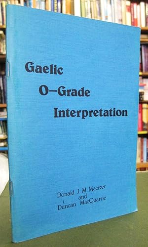 Gaelic O-Grade Interpretation
