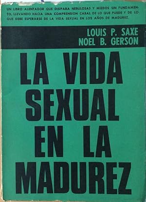 Seller image for La vida sexual en la madurez for sale by LIBRERA SOLN