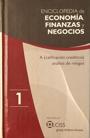 Image du vendeur pour Enciclopedia de Economa, Finanzas y Negocios Vol. 1 mis en vente par LIBRERA SOLN