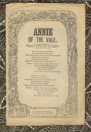 Annie of the vale. Words by G. P. Morris. - Music by J. R. Thomas, to be had at Firth, Pond and C...