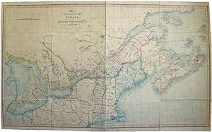 Bild des Verkufers fr Map of Upper and Lower Canada, or British North America, with the Adjacent States zum Verkauf von J. Patrick McGahern Books Inc. (ABAC)