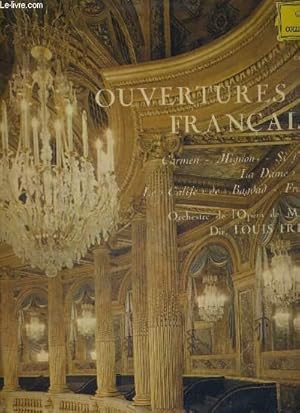 Bild des Verkufers fr 1 DISQUE AUDIO 33 TOURS - OUVERTURE FRANCAISES / Carmen / Mignon / Si j'tais roi / la dame blanche / le calife de Bagdad / Fra Diavolo. - orchestre de l'opra de Monte Carlo zum Verkauf von Le-Livre