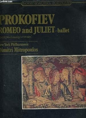 Bild des Verkufers fr 1 DISQUE AUDIO 33 TOURS - ROMEO AND JULIET - BALLET - New York Philharmonic Dimitri Mitropoulos zum Verkauf von Le-Livre