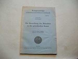 Seller image for Die Darstellung des Menschen in der griechischen Kunst. for sale by Ottmar Mller