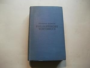 Bild des Verkufers fr Philosophisches Wrterbuch. zum Verkauf von Ottmar Mller