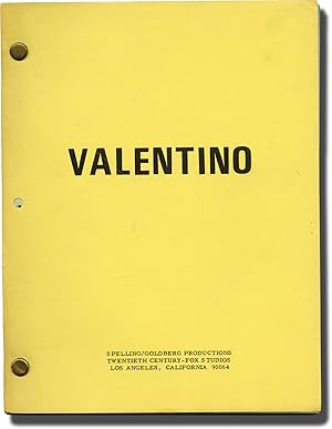 Imagen del vendedor de The Legend of Valentino [Valentino] (Original teleplay script for the 1975 television movie) a la venta por Royal Books, Inc., ABAA