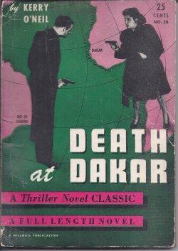 Seller image for DEATH AT DAKAR; Thriller Novel Classic No. 28 for sale by Books from the Crypt