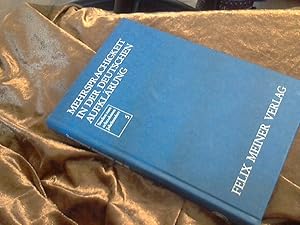 Mehrsprachigkeit in der deutschen Aufklärung : [vom 18. - 20. November 1981 in d. Herzog-August-B...