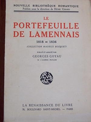 Le Portefeuille de Lamennais (1818-1836).