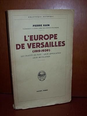 L'Europe de Versailles (1919-1939)