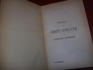 Revue des chefs-d'uvre et curiosités littéraires. Volume 1