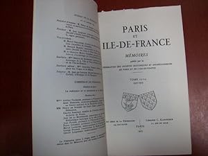 Paris et Ile-De-France. Mémoires. Volume 23-24. 1972-1973