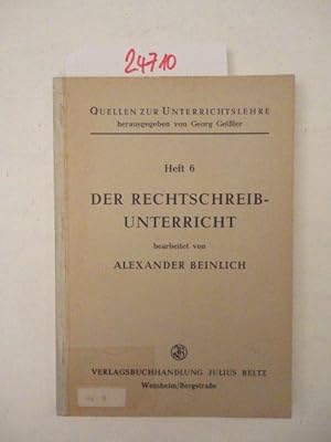 Der Rechtschreibunterricht, Heft 6