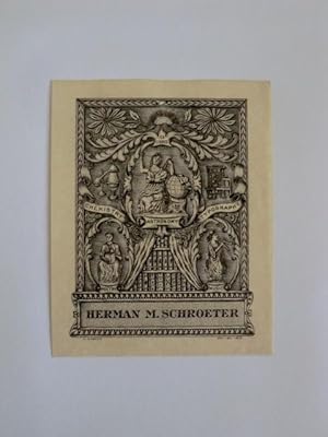 Seller image for Exlibris fr Herman M. Schroeter for sale by Antiquariat Weber