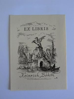 Immagine del venditore per Exlibris fr Heinrich Bhm venduto da Antiquariat Weber