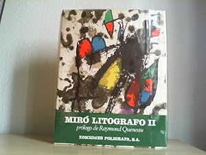 Imagen del vendedor de Joan Miro. Litgrafo. II. 1953-1963. Prlogo de Raymond Queneau. Traduccin de Enrique Molina Campos. a la venta por Antiquariat im Schloss