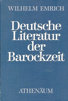 Bild des Verkufers fr Deutsche Literatur der Barockzeit. [Widmungsexemplar]. zum Verkauf von Fundus-Online GbR Borkert Schwarz Zerfa