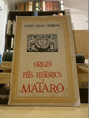 Imagen del vendedor de ORIGEN I FETS HISTRICS DE MATAR. a la venta por LLIBRERIA KEPOS-CANUDA