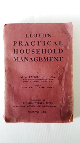 Imagen del vendedor de Lloyd's Practical Household Management a la venta por Your Book Soon