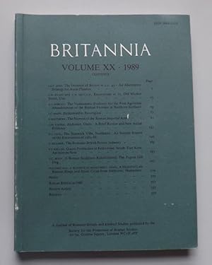 Image du vendeur pour Britannia: A Journal of Romano-British and Kindred Studies. Volume XX. 1989 mis en vente par ACCESSbooks