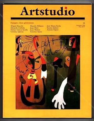 Bild des Verkufers fr ARTSTUDIO N14 - Espagne : deux gnrations. Joan MIRO, Antonio SAURA, Antoni TAPIES, Miquel BARCELO, Garcia SEVILLA. zum Verkauf von Librairie-Galerie Dorbes Tobeart