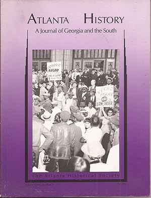 Seller image for Atlanta History: A Journal of Georgia and the South Fall 1992 for sale by Auldfarran Books, IOBA