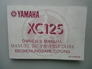 Yamaha XC125 Owner's Manual Manuel du Proprietaire Bedienungsanleitung Motorrad