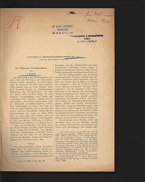 Bild des Verkufers fr Die Tellnrerze Westaustraliens. Sonder-Abdruck aus  Zeitschrift fr praktische Geologie" 1901. Juni, Verlag von Julius Springer in Berlin. zum Verkauf von Antiquariat Bookfarm