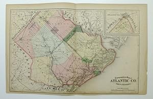 Topographical Map of Atlantic Co. New Jersey