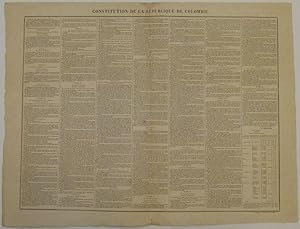 Constitution De La Republique De Colombie