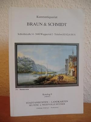 Katalog 9 (1986 / 1987). Stadtansichten, Landkarten, seltene und wertvolle Bücher (Anhang: Gruß a...