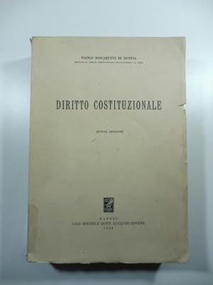 Diritto costituzionale. Quinta edizione