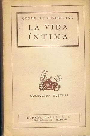 Imagen del vendedor de LA VIDA NTIMA a la venta por Librera Torren de Rueda
