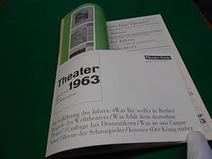 Image du vendeur pour Theater 1963. Chronik und Bilanz eines Bhnenjahres. Sonderheft von >Theater heute< der deutschen Theaterzeitschrift fr Schauspiel, Oper, Ballett. mis en vente par Galerie  Antiquariat Schlegl