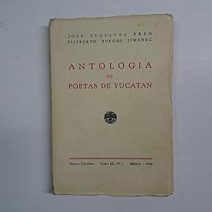 Seller image for ANTOLOGIA DE POETAS DE YUCATAN. for sale by Librera J. Cintas