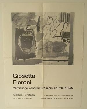 GIOSETTA FIORONI. Affiche de lexposition Giosetta Fioroni à la Galerie Breteau du 22 mars au 13 ...