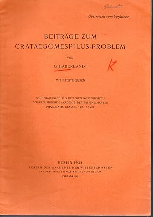 Seller image for Beitrge zum Crataegomespilus-Problem for sale by Clivia Mueller